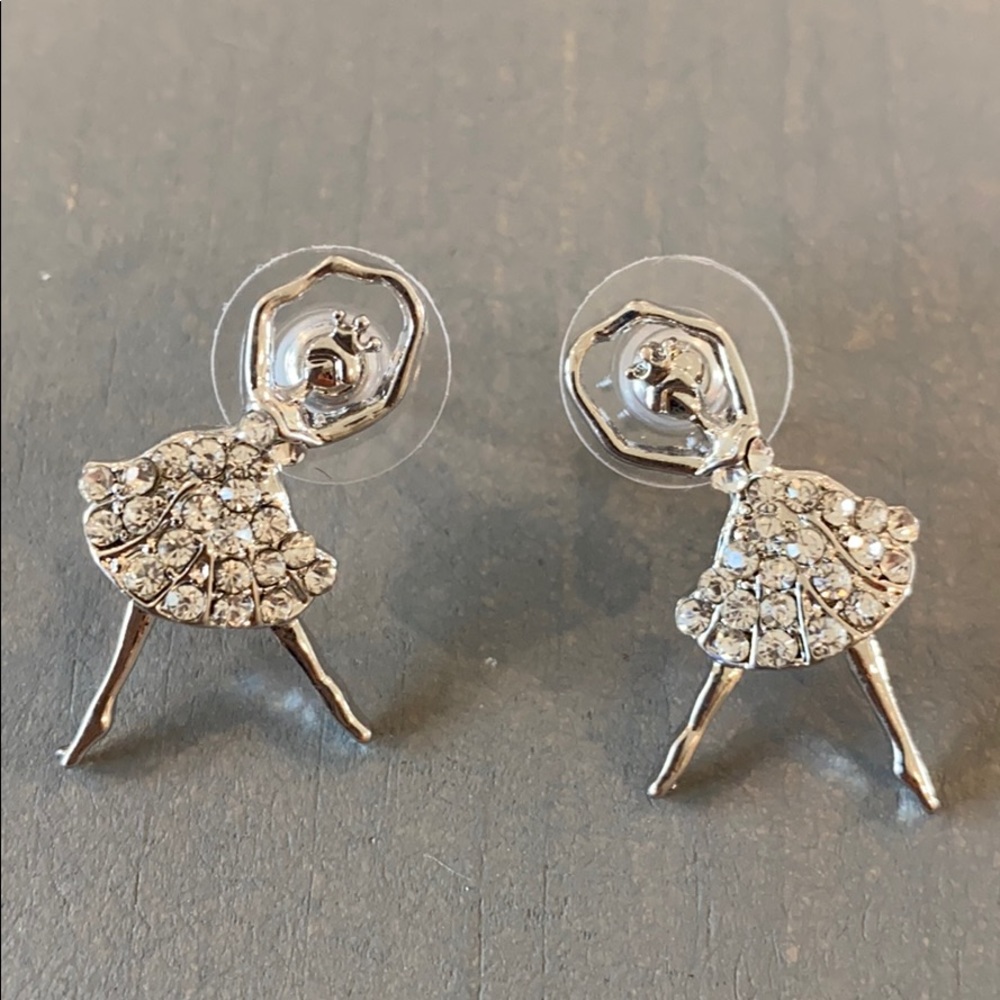 Adorable ballerina Crystal studs brand new.